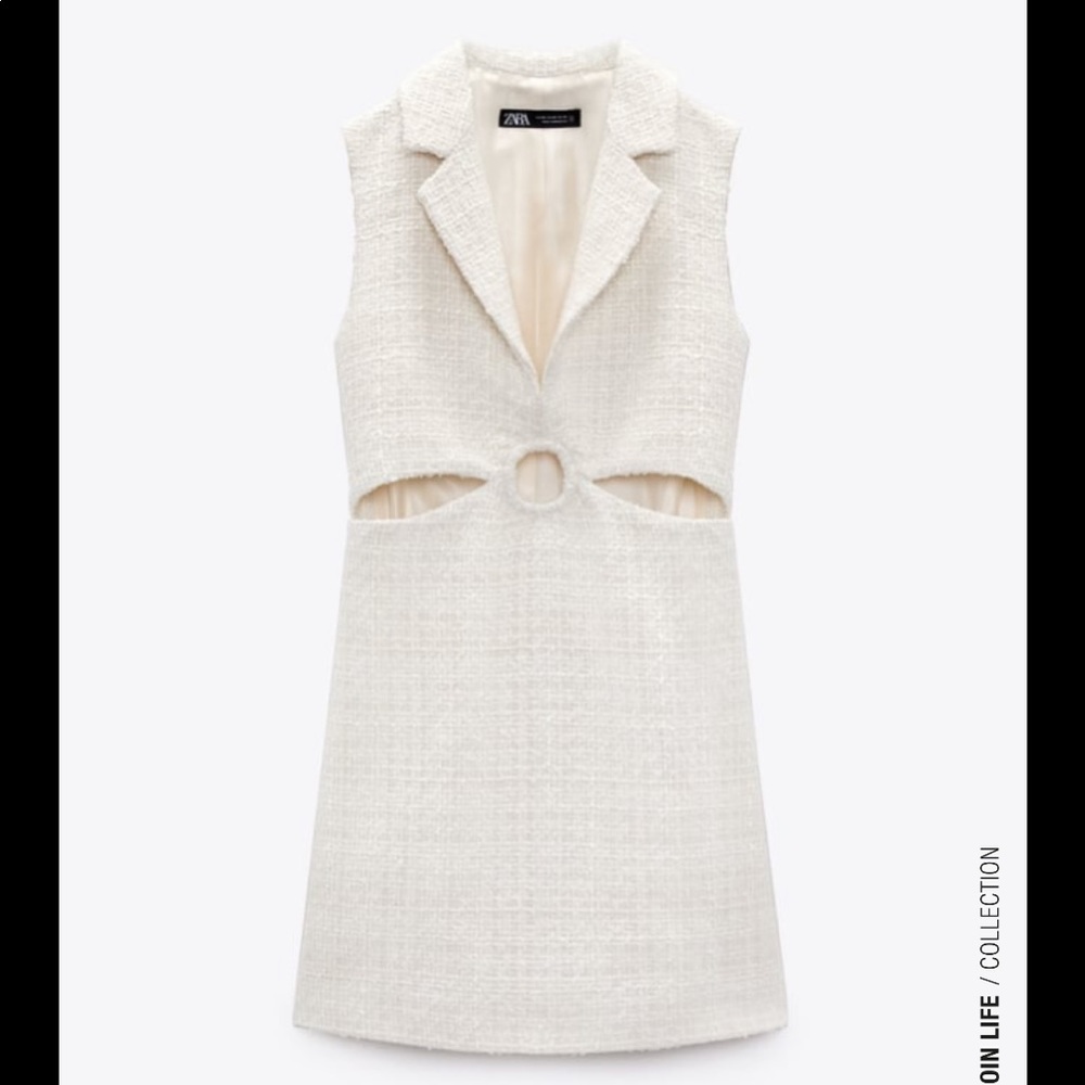 Zara Cream Mini Dress